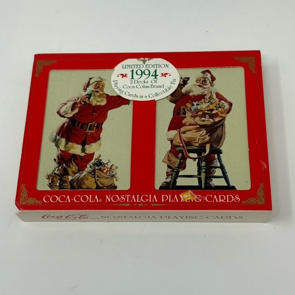 1994 limited edition coca cola playing cards Nostalgia : Toys & Games Vintage Limited Edition 1994 Coca-cola